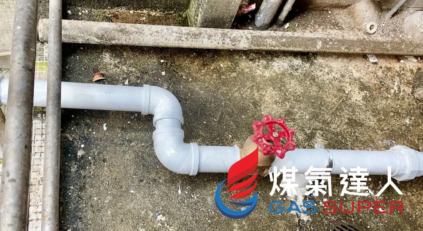 大廈外牆供氣主喉管:荃灣|荃錦中心。相片編號 3191-2860。